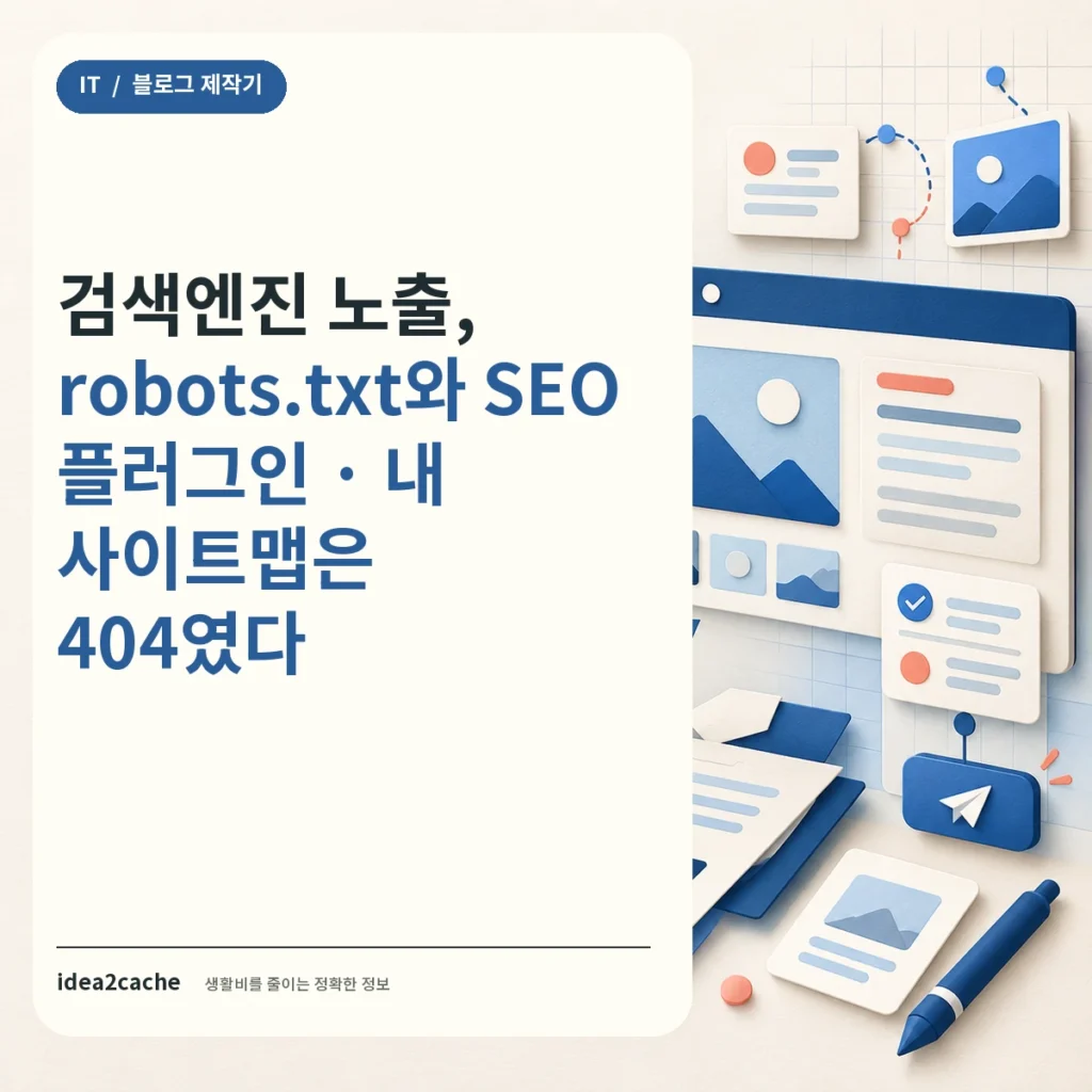 검색엔진 노출을 위한 SEO와 robots.txt — 카드뉴스 썸네일
