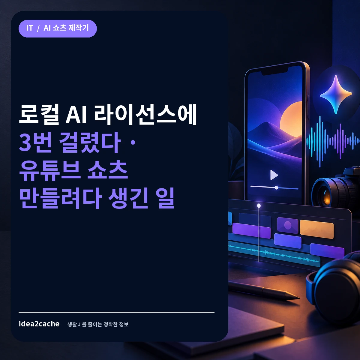카드뉴스 — 로컬 AI 라이선스에 3번 걸렸다
