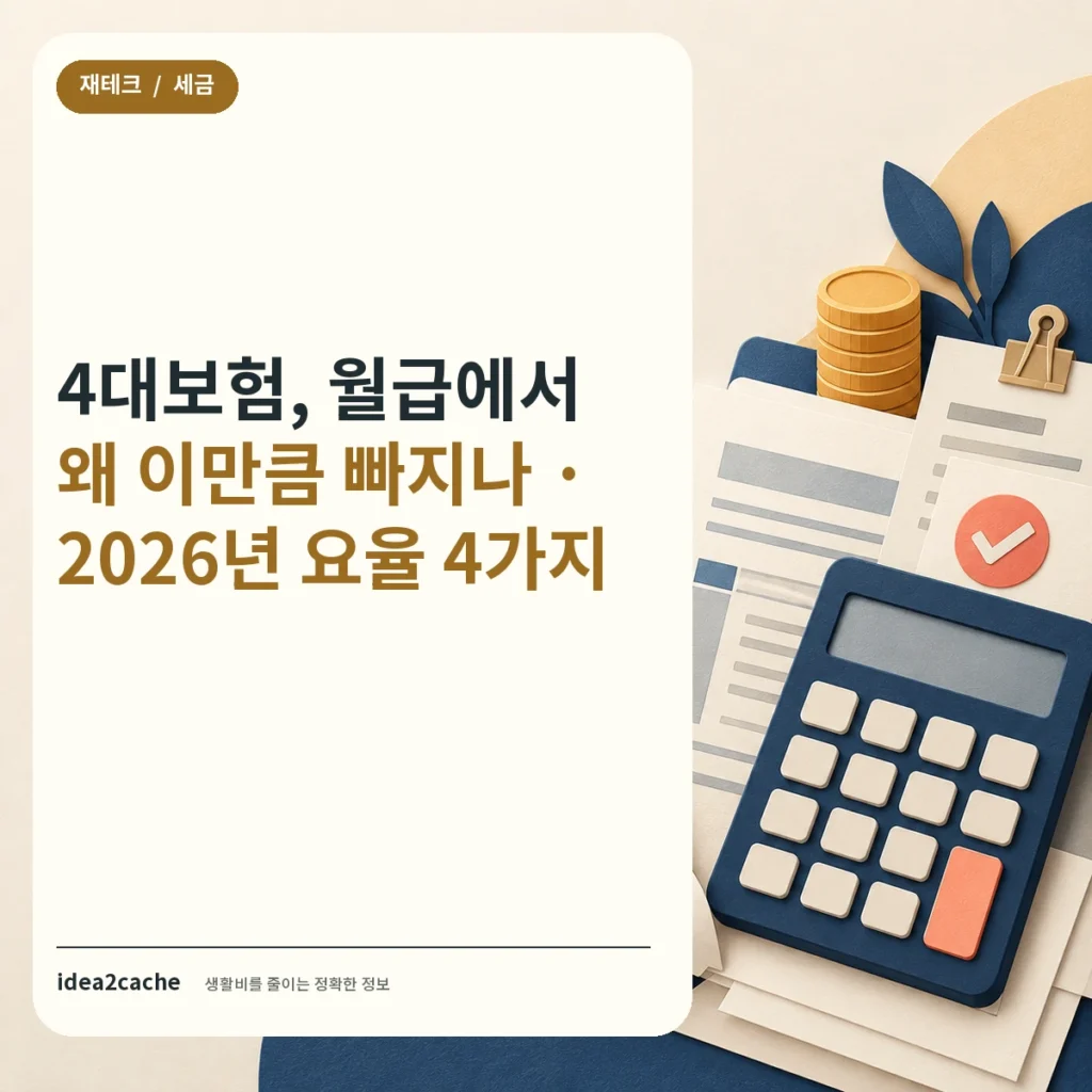 카드뉴스 — 4대보험, 월급에서 왜 이만큼 빠지나